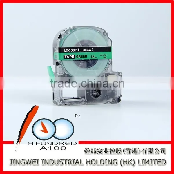 Compatible Labe Cassete Tape for EPSON LW300 LW400 Label Printer 18mm Black on Red SC18RW photo-4
