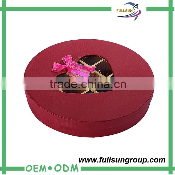 Set up Ribbon Cardboard Packaging Chocolate Round Box Quality Choice photo-6