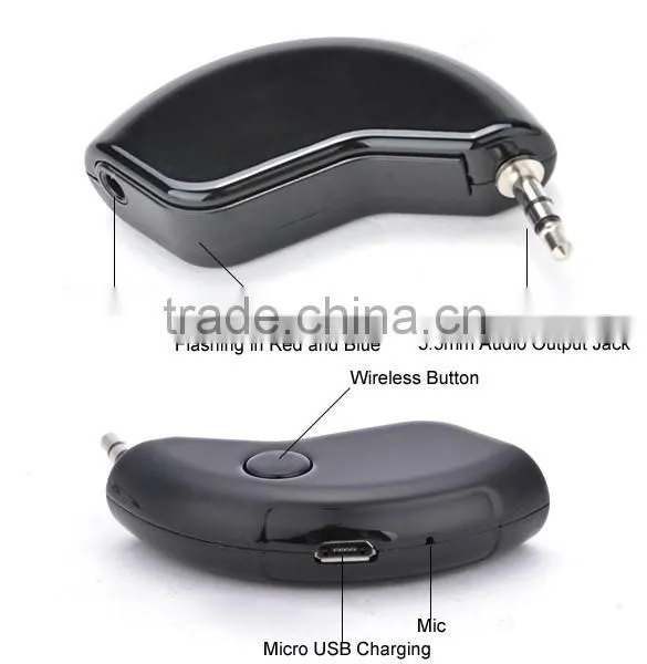 New Car Bluetooth Receiver Car 3.5mm Adapter Hands-Free Kit Wireless Connect AUX Audio Music SV009274 photo-2
