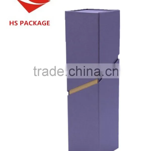 Signle Packed Foldable Paper Wine Box