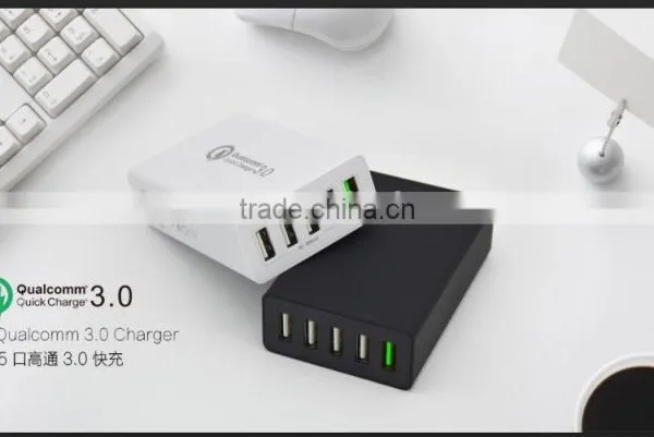 5-PORT USB Charger QC3.0 Quick Charger photo-3