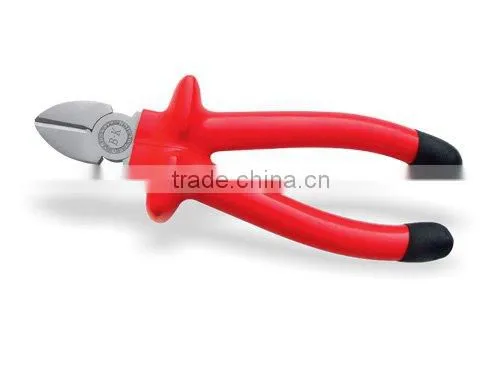 C Type Diagonal Cutting Pliers With Red Insulated Handle