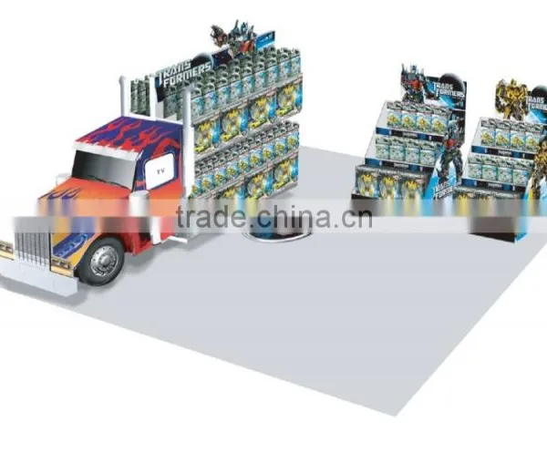 Design and Printing Corrugated Retail Cardboard Stacking Racks