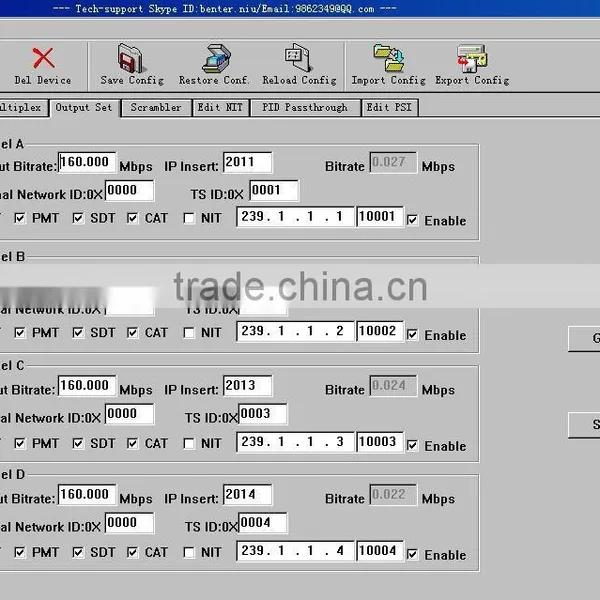ts ip Multiplexer(IP-UDP/multicast Gigabit In,4*MPTS-IP/multicast Out) photo-2