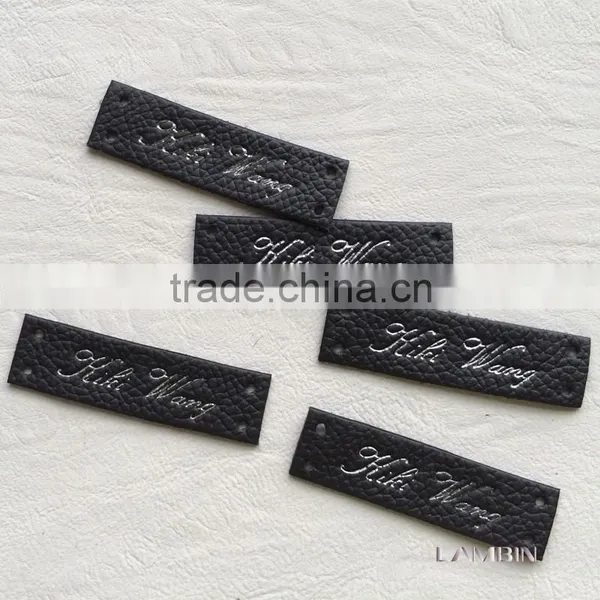 Environmental New Genuine Leather Label Patch for Leather Gloves photo-3