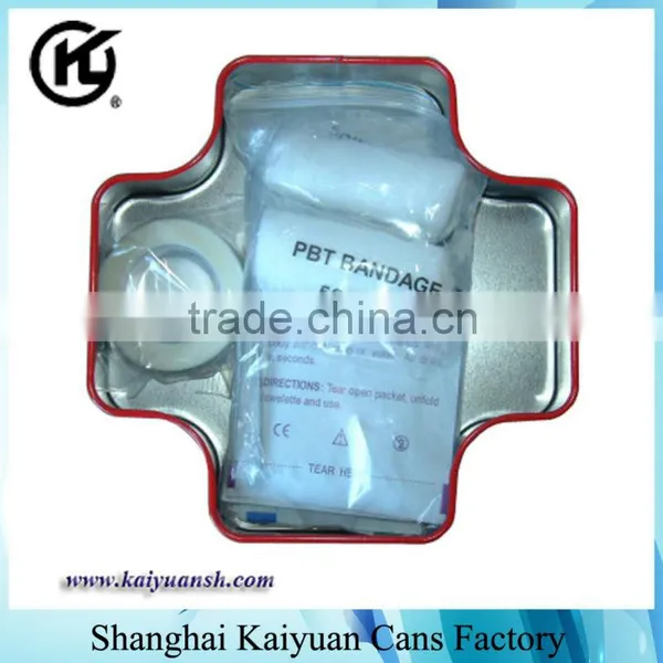 High Quality Cross Gift Medical Tin Can Box photo-3