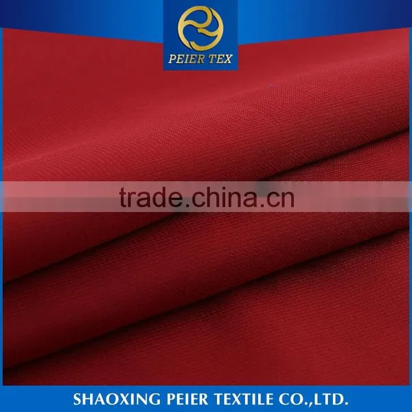 Design 100 Polyester Chiffon Red Fabric Non Slip Polyester Fabric photo-2