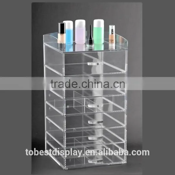 Good Quality Cosmetic Storage Cabinet Wholesale Acrylic Makeup Organizer With Drawers photo-2