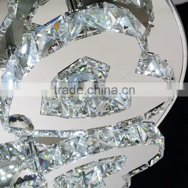 JEVEYA Lighting Modern Stainless Steel Chandelier 5730SMD K9 Crystal Ceiling Light photo-2