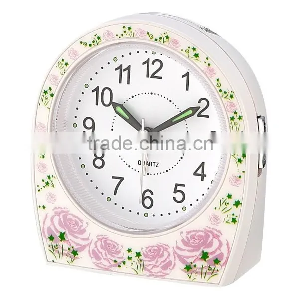 Silk Printing Analog Quartz Office Use Alarm Clock photo-4