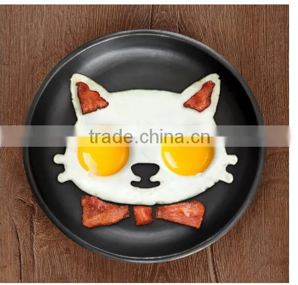 Cat Shape Heat Resistant Silicone Fried Egg Mold Pancake Rings,Eco-friendly Bakeware Accessories Kitchen Tools Silicone Egg Mold photo-2