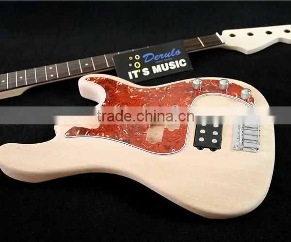 China Unfinished Competitive DIY High Electric Bass Guitar Kits photo-4