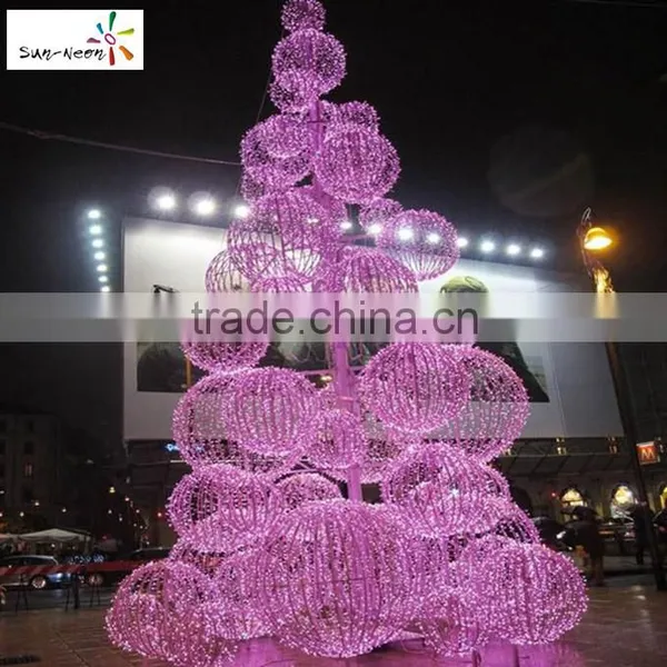 New Design Holiday Time Artificial Trees With Ball in Different Size With High Quality Make Ball Tree Nice Christmas Wire Tree photo-2