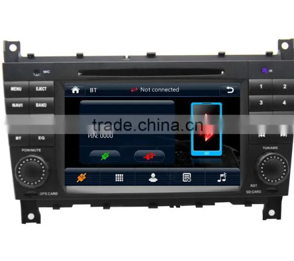 High Performance Dual-core In-dash Car Audio Dvd for BENZ W203 CLK With Rear View Camera GPS BT Phonebook TV Radio photo-4