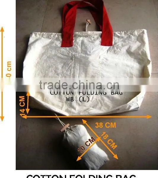 COTTON FOLDING BAG
