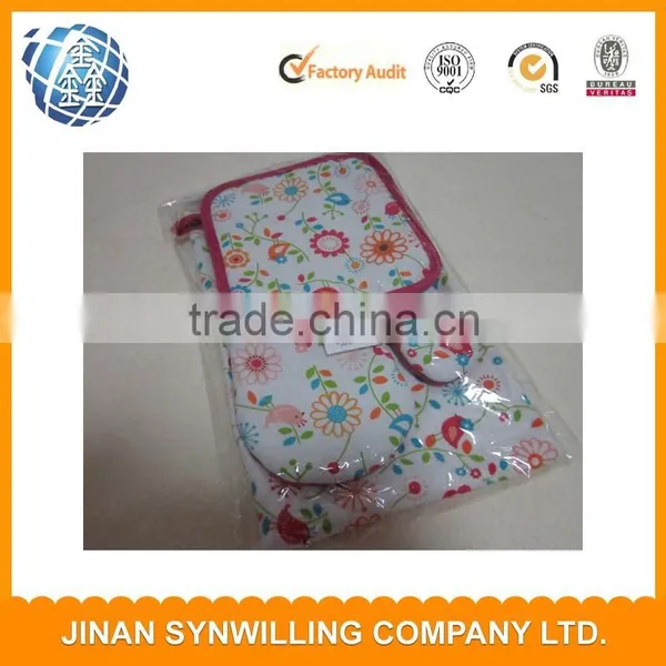 100% Cotton Kitchen Oven Gloves and Potholders Oven Mitts and Pot Holders Set photo-4