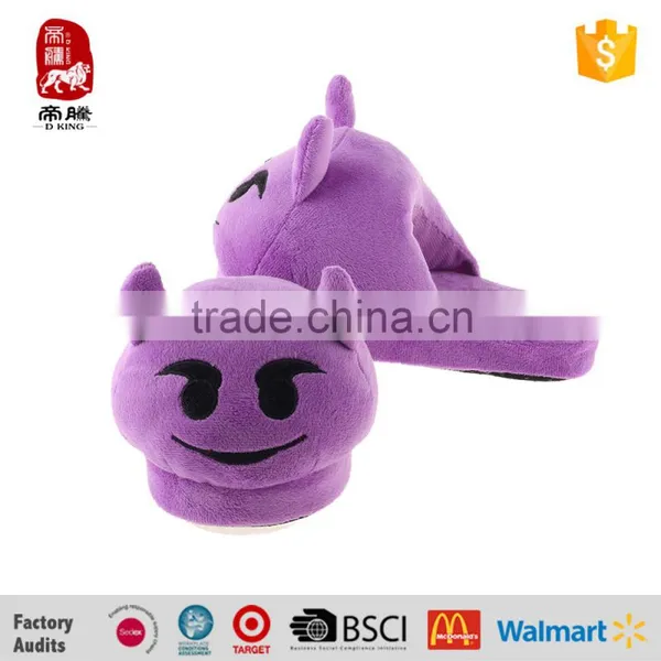 New Design Customized OEM Plush Emoji Slipper Toy Manufacturer China photo-2