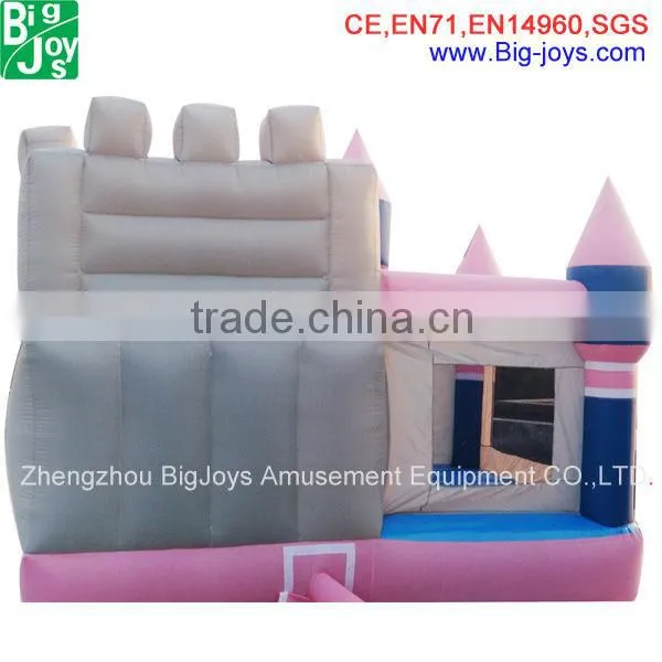 Kids Pink Girl Jumping Casltes Inflatable Mini Combo Jumper Bouncy Castle for Sale photo-2