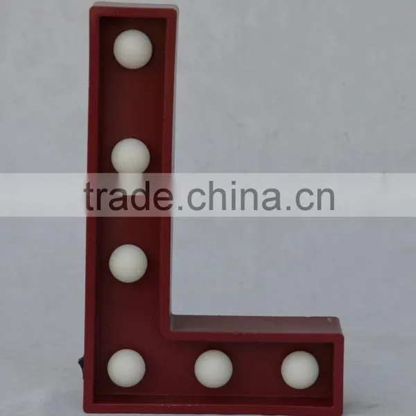 Plastic and Wood Wedding Led Sign Light Christmas Led Lights photo-2