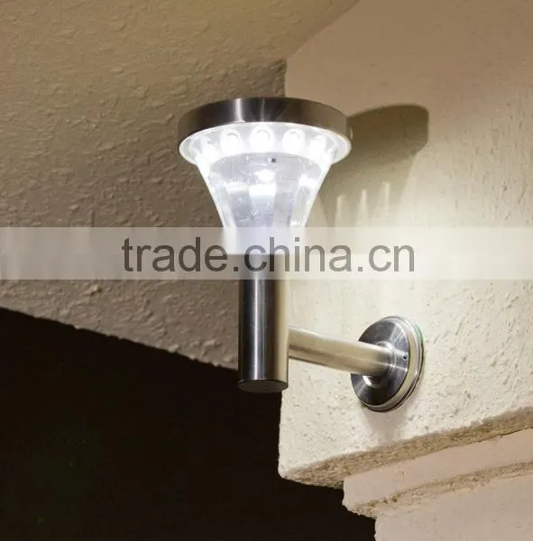 High Lumen 13 LED Stainless Steel Solar Wall Light PIR photo-4