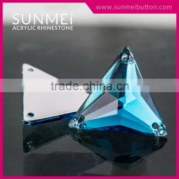 Taiwan Sewing on Pearl Acrylic Triangle Rhinestone in Bulk photo-2