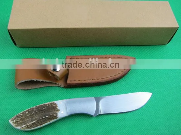 OEM Small Straight Knife, Antler Handle Hunting Knife UD401777 photo-6