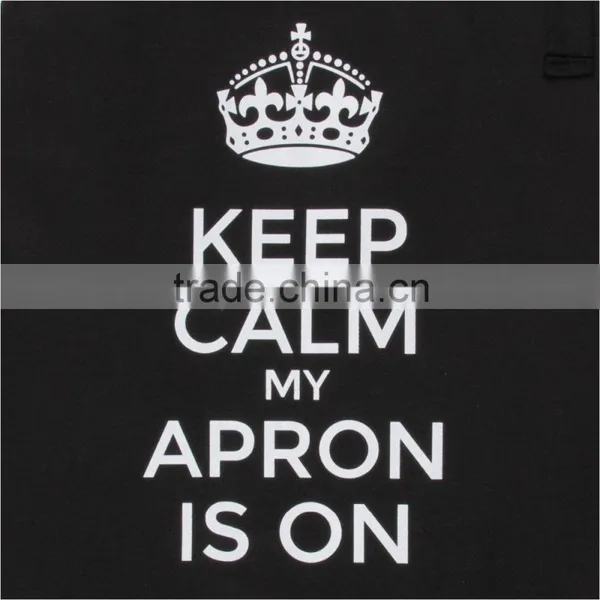 Kitchenlife Keep Calm My Apron Is On Chef Quality Cooking Apron Black In Color photo-5