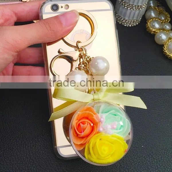 New Style PU Leather Pearl Tassel Keychain Fashion Bag Keychains For Man And Woman Gift Jewelry photo-6
