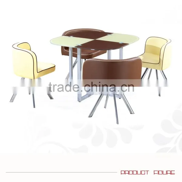 CLASSIC PROMOTION WHOLESALE 4seter Glass Dining Table Set 6seter Wooden Designstable photo-4
