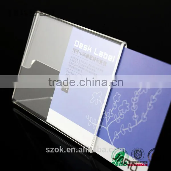 Hot Selling Handmade Clear a5 Acrylic Sign Holder photo-2