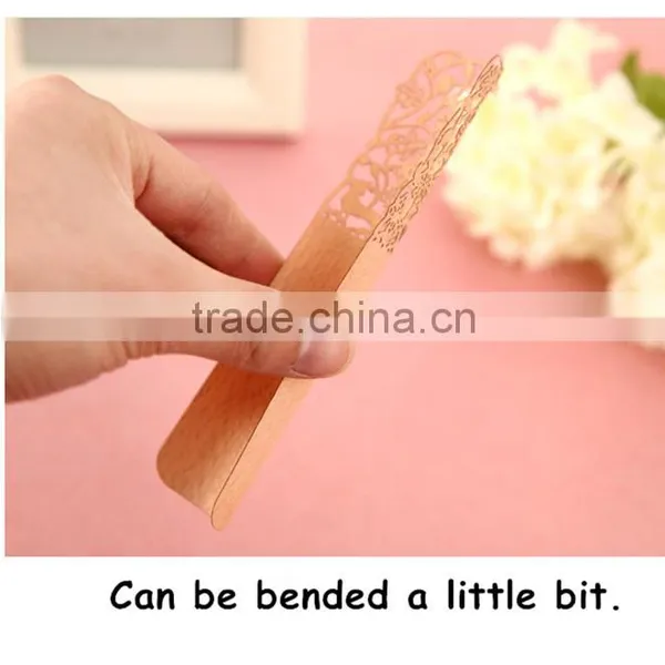 2016 New Promotional Gift Creative Stationery Hollow Out Ultra-thin Wooden Bookmark photo-6