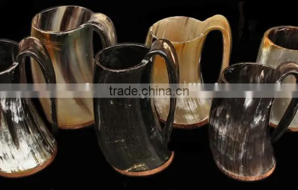 Natural Buffalo Horn Mugs /Tankard photo-3