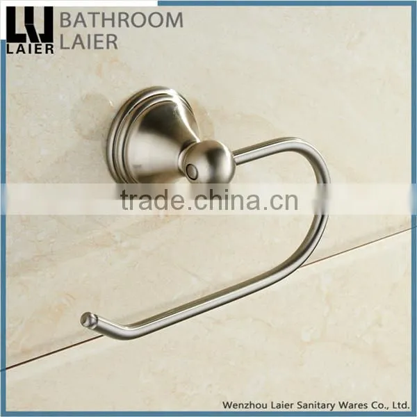 Grooming Wholesale Prices Zinc Alloy Brush Nicked Bathroom Sanitary Items Wall Mounted Toilet Paper Holder photo-3