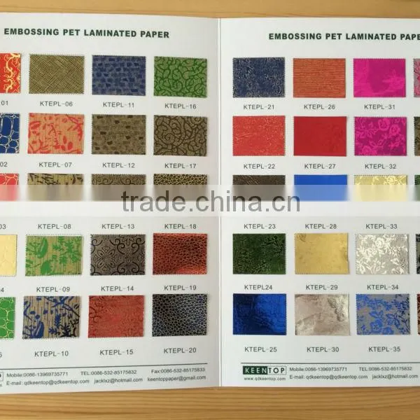 Color Embossing Pet Laminated Film