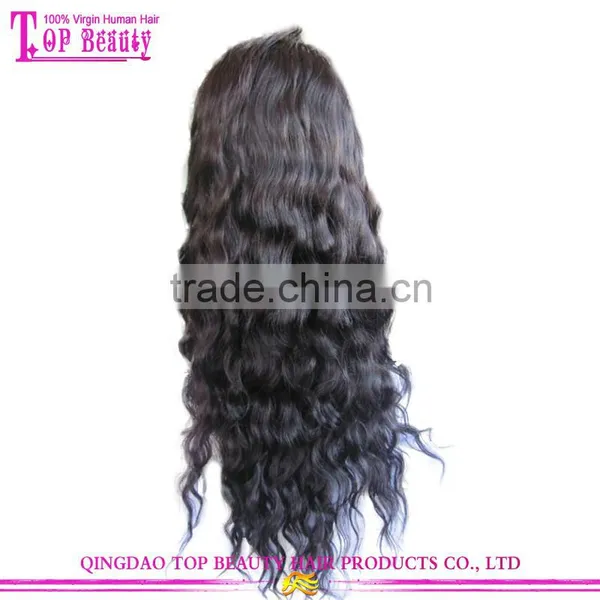 Part Anywhere Natural Color Loose Wave Lace Front Wig 100% Virgin Russian Hair Cheap Lace Front Wig With Baby Hair photo-3