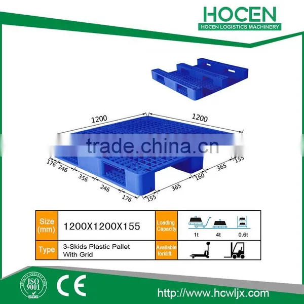 Single Faced HDPE Plastic Pallets or HDPE Skids photo-2