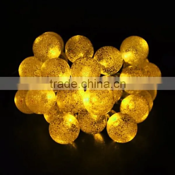 Christmas Holiday Name Solar Power 4.8M 20 LED Ball String Lights photo-6