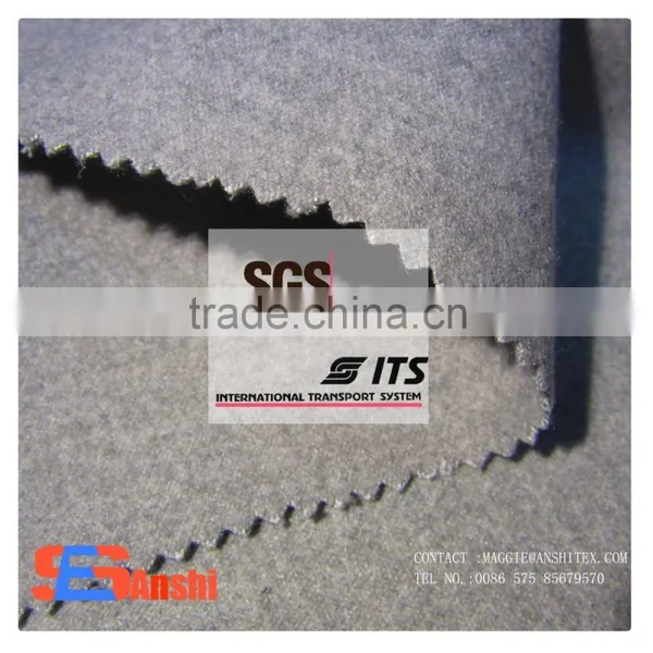 TR Polyester Rayon Spandex Brushed Fabric for Wool Melton Fabric photo-3