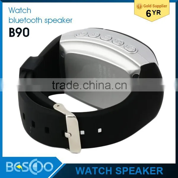 B90 Smart Watch Sports Music Player Wireless Bluetooth Speaker Hands-free Call TF Card Playing FM Radio Self-timer Time Display photo-2