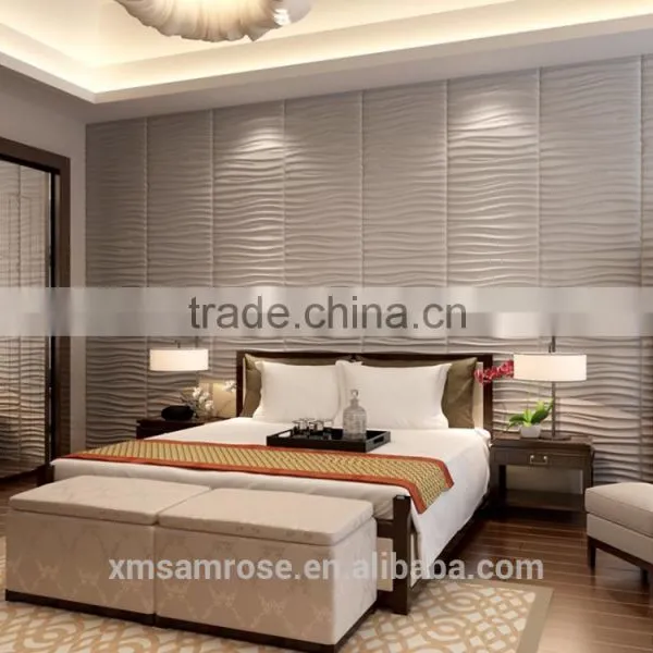 Fashion Wall Flats Leather Bed Headboard Embossed Leather Panel (Nail River) photo-2