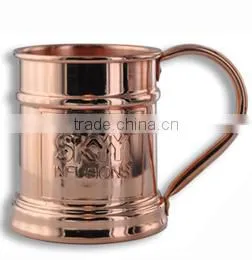 Embossed Copper Mug With Copper Handle Pure Copper Mug Bear Mug