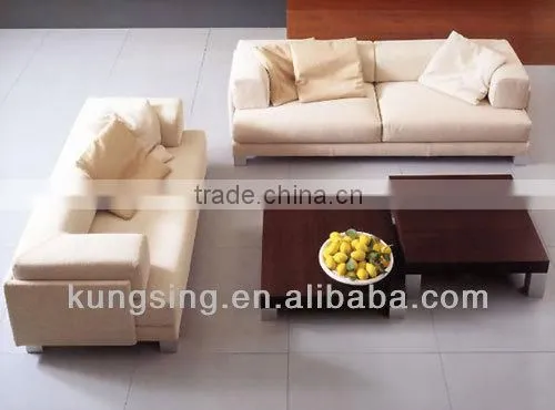 Large Seat Modern Low Back Sofa