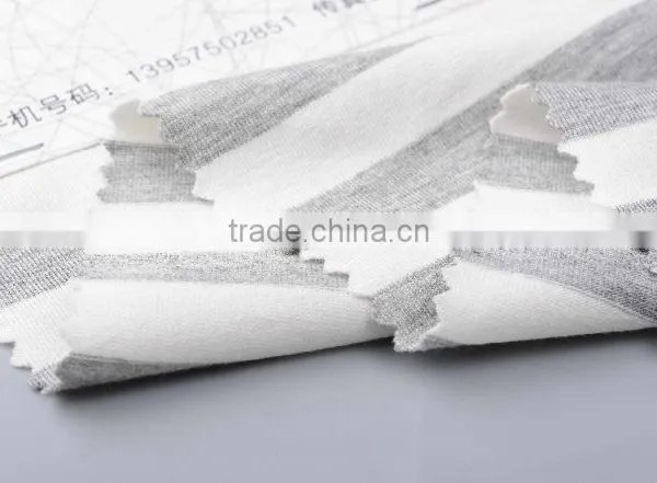 Hot New Products 2016 Yarn Dyed Stripe Fabric KNITTED Viscose Single Jersey Fabric photo-2