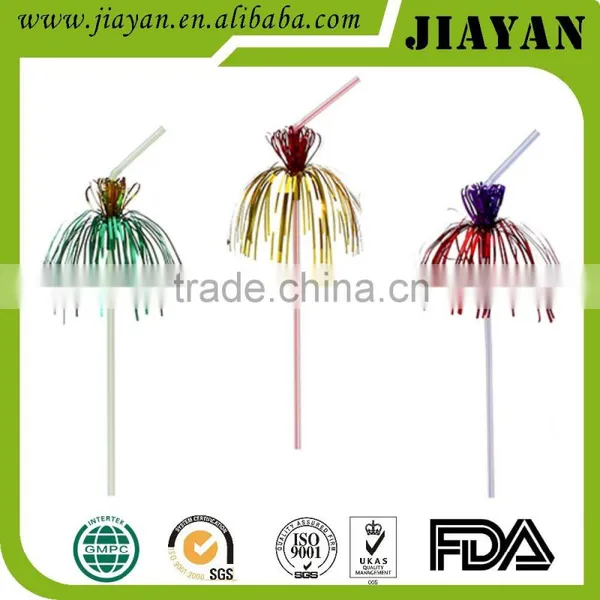 New Design Flexible Drinking Straw With Umbrella/fruit/palm Tree photo-3