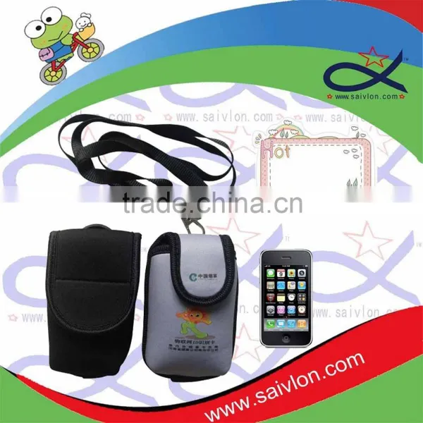 Neoprene Cell Phone Pouch With Strap