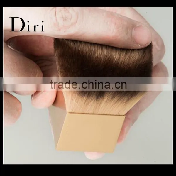 China Wholesale Square Powder Kabuki Brush Gold Color Brush photo-3