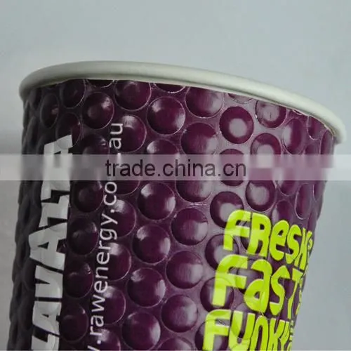 Embossed Fancy Printed Paper Cup Coffee Mugs photo-3