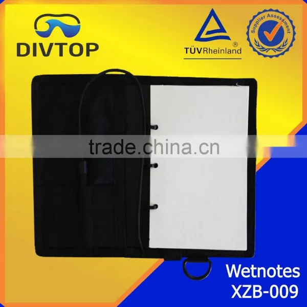 Waterproof note book for diving