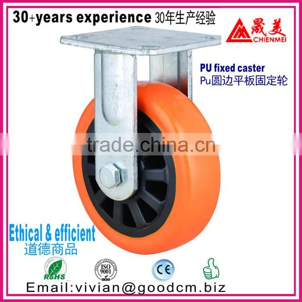 High Temperature 150mm Swivel Locking Cast Iron Industrial Caster Wheel photo-3