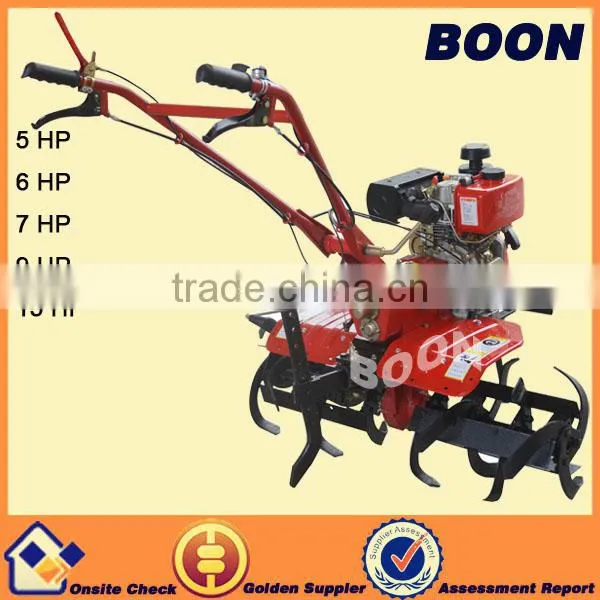 190 F 15 HP Gasoline Engine 1350 mm Tilling Width Mini Farm Tiller